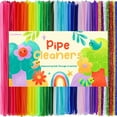 thumbnail image 1 of CandWuom Pipe Cleaners for Crafts, 1200 Pcs 30 Assorted Colors 12 inch Chenille Stems Fuzzy Sticks for Kids and Adults, 1 of 8