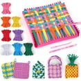 thumbnail image 1 of Weaving Loom Kit Toys, DIY Arts and Crafts for Kids and Adults, Ideal Gifts for Girls Ages 5 6 7 8-12 13, Easy Potholder Loom Knitting Activity for Beginners, 96 Loops, 1 of 9