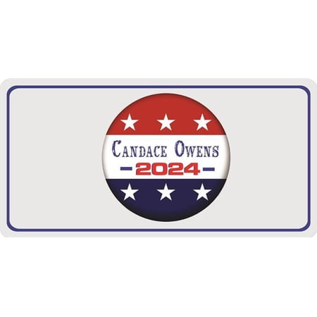Candace Owens 2024 Button Photo License Plate
