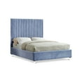 thumbnail image 1 of Candace Sky Blue Velvet Full Bed-Color:Sky Blue Velvet,Style:Contemporary, 1 of 6