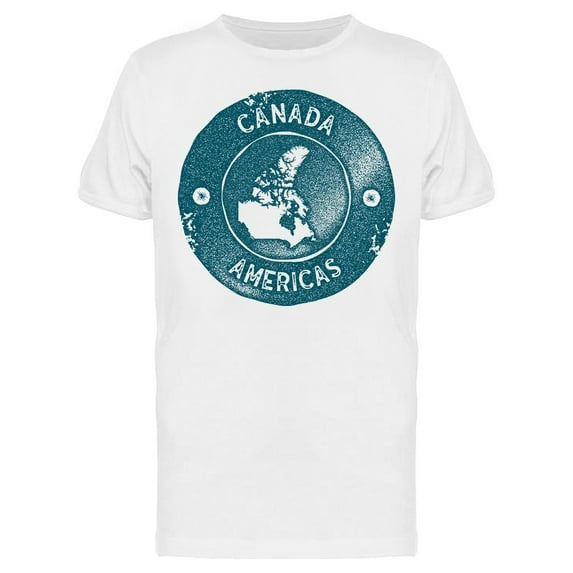 Candada Americas Stamp T-Shirt Men -Image by Shutterstock, Male XX-Large