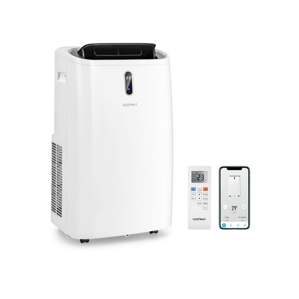 Canddidliike 12000 BTU Portable 4-in-1 Air Conditioner with Smart Control-White, Room Air Conditioner with Remote Control,Dehumidifier
