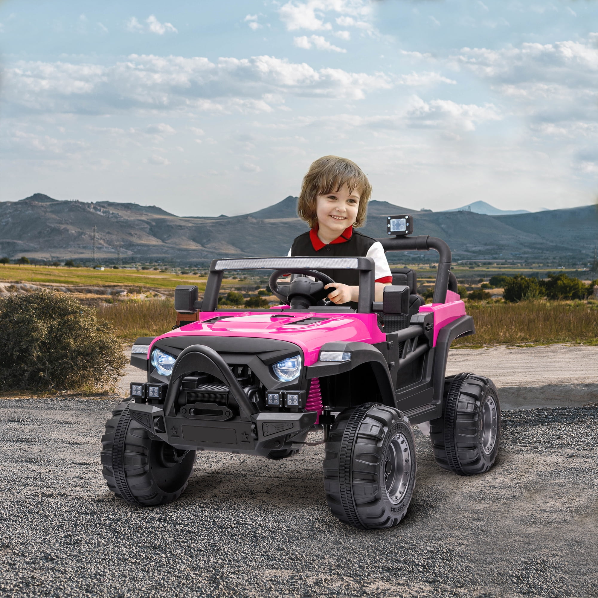 Canddidliike 12V Electric Motorized OffRoad Vehicle, 2.4G Remote