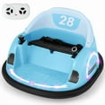 thumbnail image 1 of Canddidliike 12V Ride on Bumper Car with Remote for 1-6 Years Old Kids Toddlers, Electric Ride On Toys for Kids Brithday Blue, 1 of 9