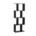 thumbnail image 1 of Canddidliike 2/3/4 Tiers Wooden S-Shaped Bookcase for Living Room Bedroom Office-4-Tier, Tall Bookshelf, Book Shelves for Living Room, Home Office, Bedroom, Balcony, 1 of 8