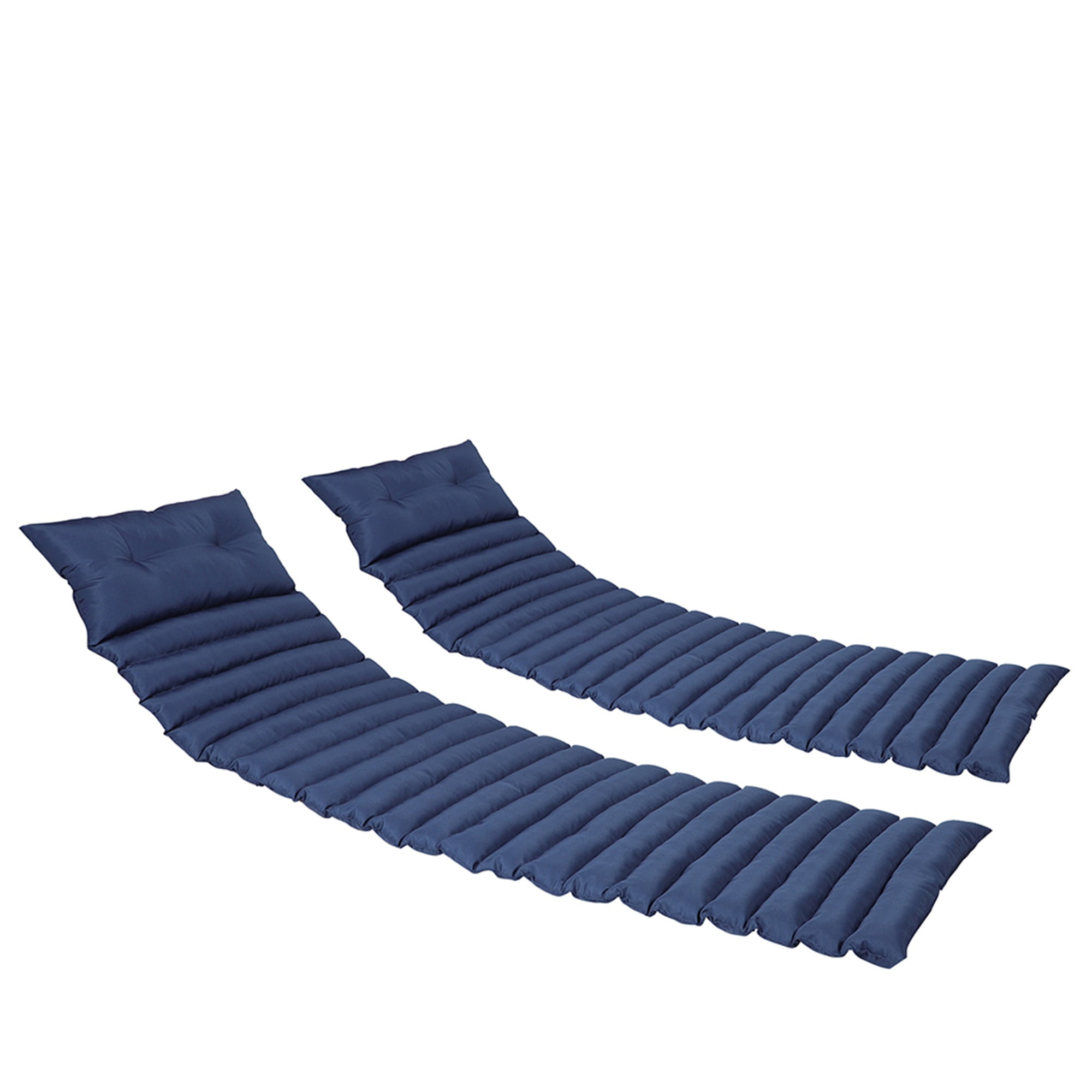 Canddidliike 2 Pcs Set Outdoor Lounge Chair Cushion Replacement Patio Seat Cushion, NAVY BLUE Canddidliike 2 Pcs Set Outdoor Lounge Chair Cushion Replacement Patio Seat Cushion, NAVY BLUE
