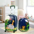 thumbnail image 1 of Canddidliike 2 Pieces 12 Inch and 16 Inch Kids Carry on Suitcase Rolling Backpack School Luggage Set, Kids Luggage with Wheels, Riding Suitcase for Kids, 1 of 10