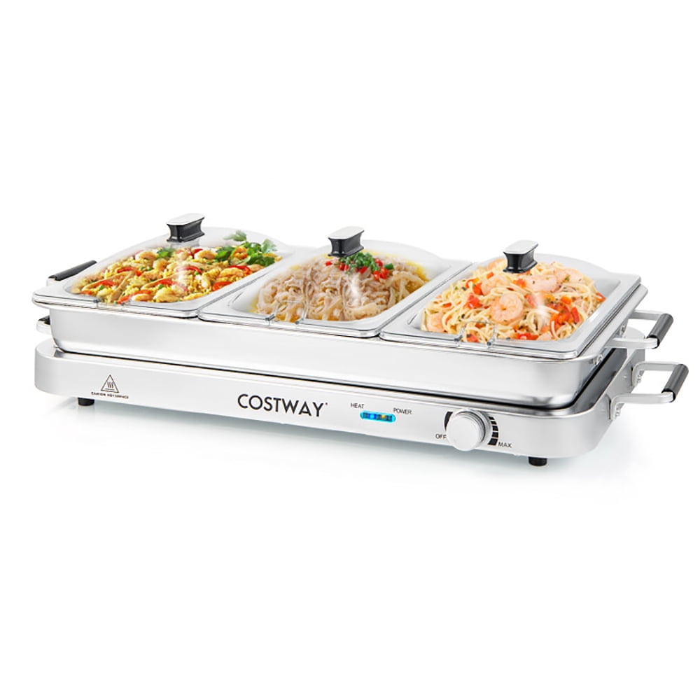 Canddidliike 2 in 1 Electric Warming Tray with Temperature Control, Keep Food Hot for Parties Buffets, Restaurants, House Parties, Events & Dinners Canddidliike 2 in 1 Electric Warming Tray with Temperature Control, Keep Food Hot for Parties Buffets, Restaurants, House Parties, Events & Dinners