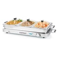 thumbnail image 1 of Canddidliike 2 in 1 Electric Warming Tray with Temperature Control, Keep Food Hot for Parties Buffets, Restaurants, House Parties, Events & Dinners, 1 of 8