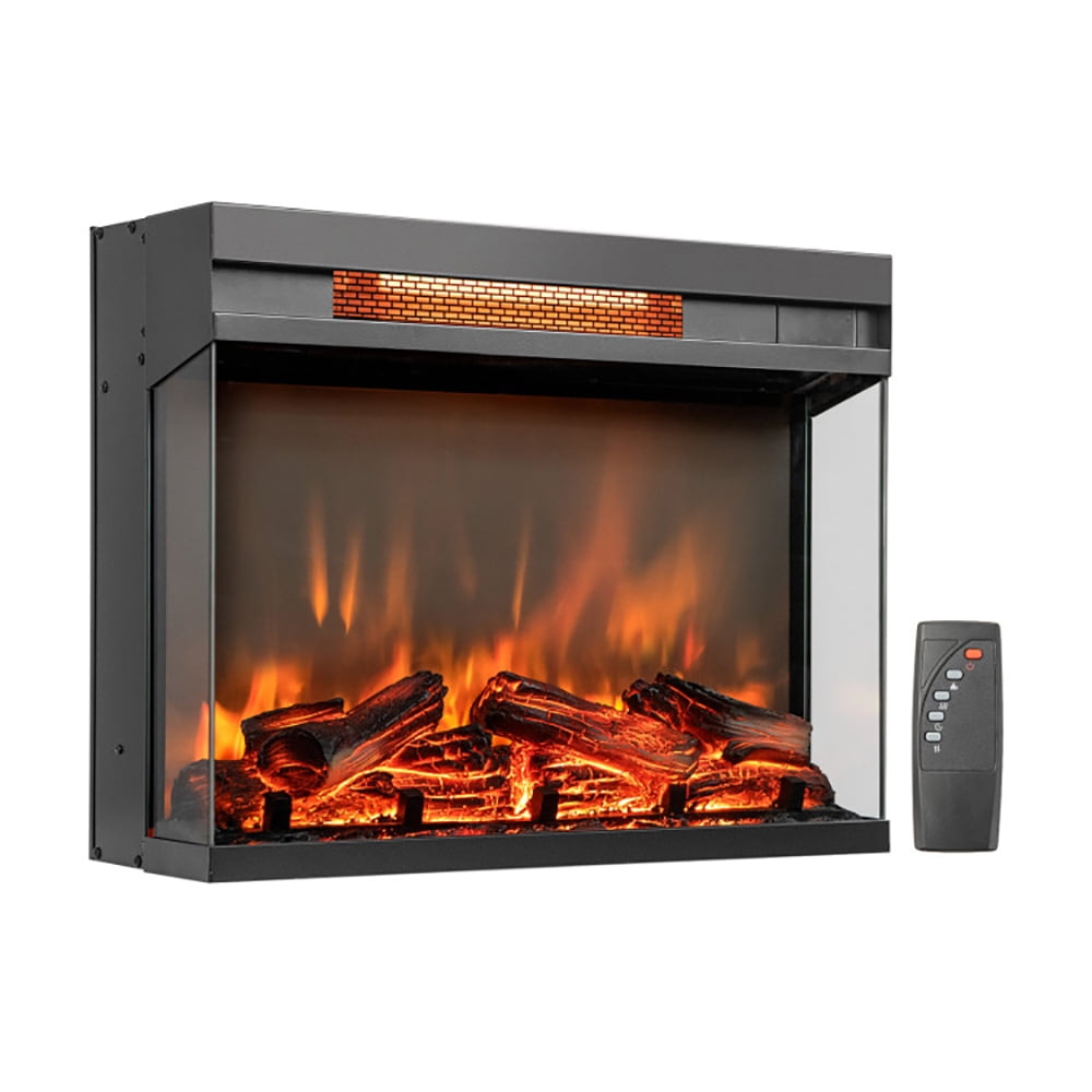 Canddidliike 23-inch 3-Sided Electric Fireplace Insert with Remote ...