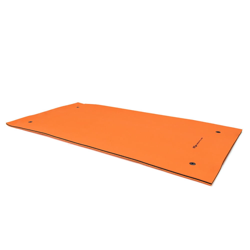 Orange 12' x 6' XPE Foam Floating Water Pad with Carrying Handles