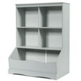 thumbnail image 1 of Canddidliike 3-Tier Children's Multi-Functional Bookcase Toy Storage Bin Floor Cabinet-Gray, Toy Storage Organizer for Kids, Boys, Girls, Nursery, 1 of 9