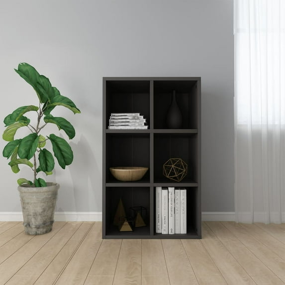 Canddidliike 3-Tier Reversible Bookcase, Display Shelf for Home Office Organizer - Grey