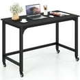 thumbnail image 1 of Canddidliike 48 Inch Mobile Computer Workstation with 4 Smooth Casters-Black, Gaming Desk, Gaming Computer Desks for Study,Working,Writing, 1 of 6