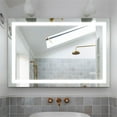 thumbnail image 1 of Canddidliike 48x36 Inch LED Bathroom Wall Mounted Vanity Mirrorwith, Makeup Lighted Smart Mirror with Lights, Anti-Fog & Dimming, Transparent, 1 of 11