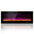 thumbnail image 1 of Canddidliike 50/60 Inch Wall Mounted Recessed Electric Fireplace with Decorative Crystal and Log-50 inches, Electric Fireplace Insert, Recessed & Freestanding, 1 of 10