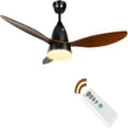 thumbnail image 1 of Canddidliike 52" Wood Blade Ceiling Fan with LED Frosted Light and Remote Control, 1 of 7