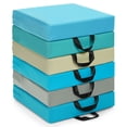 thumbnail image 1 of Canddidliike 6 Pieces 15 Inches Square Toddler Floor Cushions Flexible Soft Foam Seating with Handles-Blue, Comfy Chair for Kids, 1 of 9