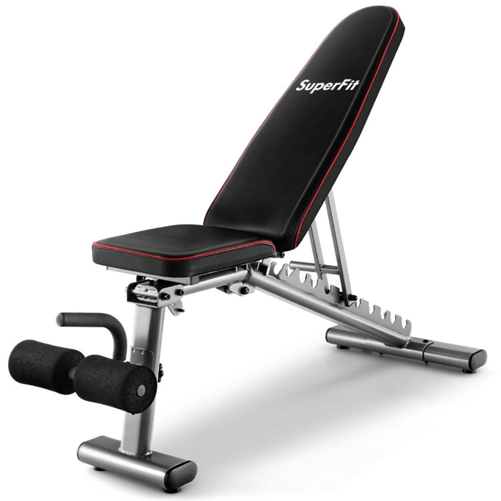 Adjustable Black Metal Multi-Purpose Workout Bench