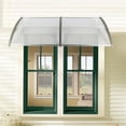 thumbnail image 1 of Canddidliike 80"×40" Polycarbonate Window Awning Door Canopy, Awnings for Windows - Gray, 1 of 8