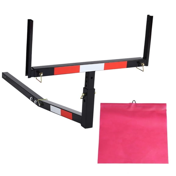 Canddidliike Adjustable Steel Pick Up Truck Bed Hitch Extender, Truck Bed Extender Hitch Mount Extension Rack