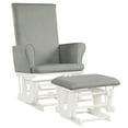 thumbnail image 1 of Canddidliike Baby Nursery Relax Rocker Rocking Chair Glider and Ottoman Cushion Set-Gray, Modern Padded Seat Reclining Chair, Home Theater Seating Office for Adults, 1 of 6
