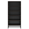 thumbnail image 1 of Canddidliike Bookshelf,Heavy Duty Bookshelf with 88lbs Shelf Load - Closed Back for Dust Protection,Brown, 1 of 7
