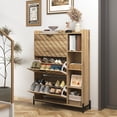 thumbnail image 1 of Canddidliike Durable Wood Shoe Rack, Driftwood Color, Functional & Fashionable, for Living Room, 1 of 10