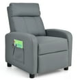 thumbnail image 1 of Canddidliike Ergonomic PU Leather Kids Recliner Lounge Sofa for 3-12 Age Group-Gray, Comfy Chair for Kids, 1 of 8