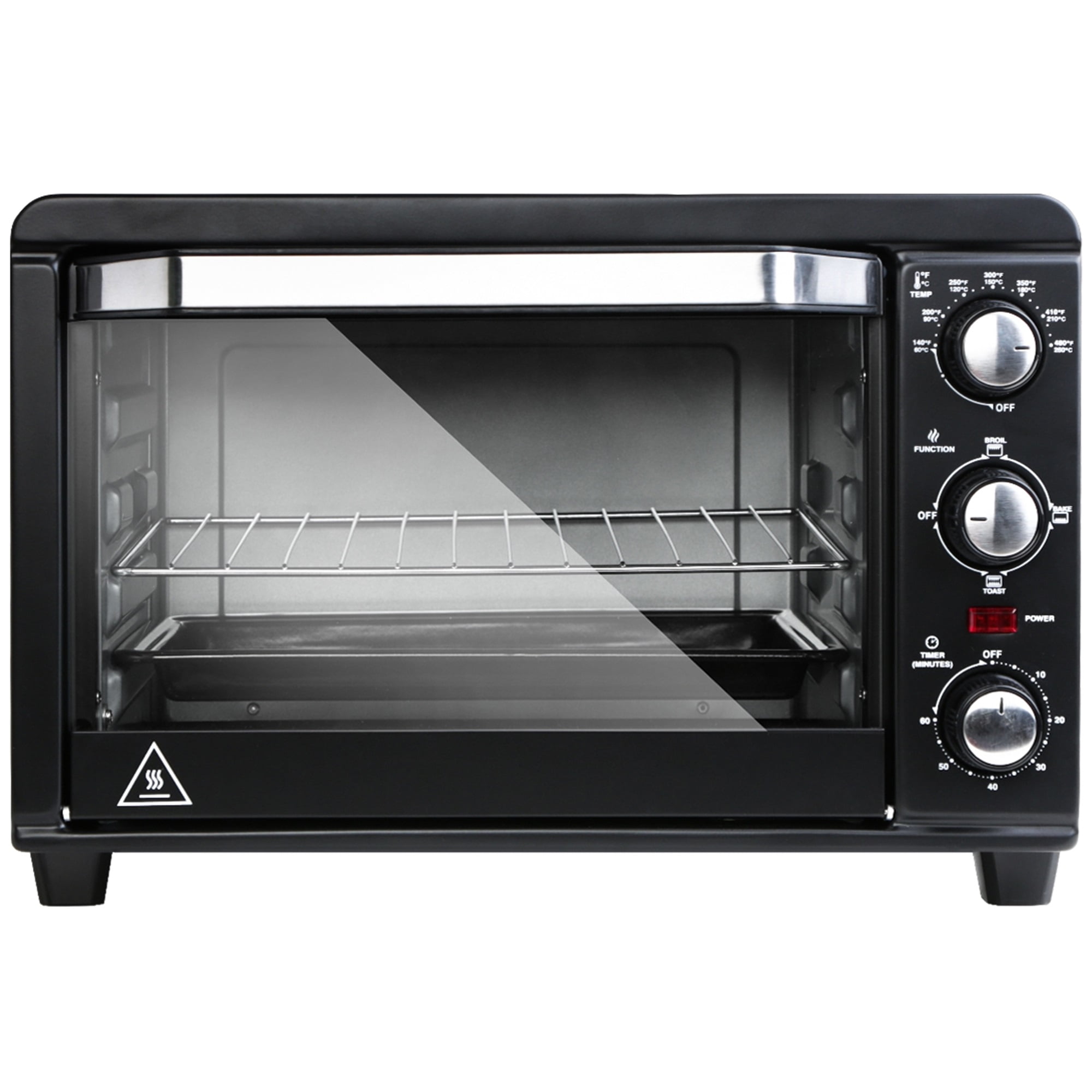 Canddidliike Extra Large 20L Toaster Oven with Timer Stainless Steel ...