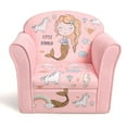 thumbnail image 1 of Canddidliike Kids Mermaid Armrest Couch Upholstered Sofa, Comfy Chair for Kids, 1 of 7