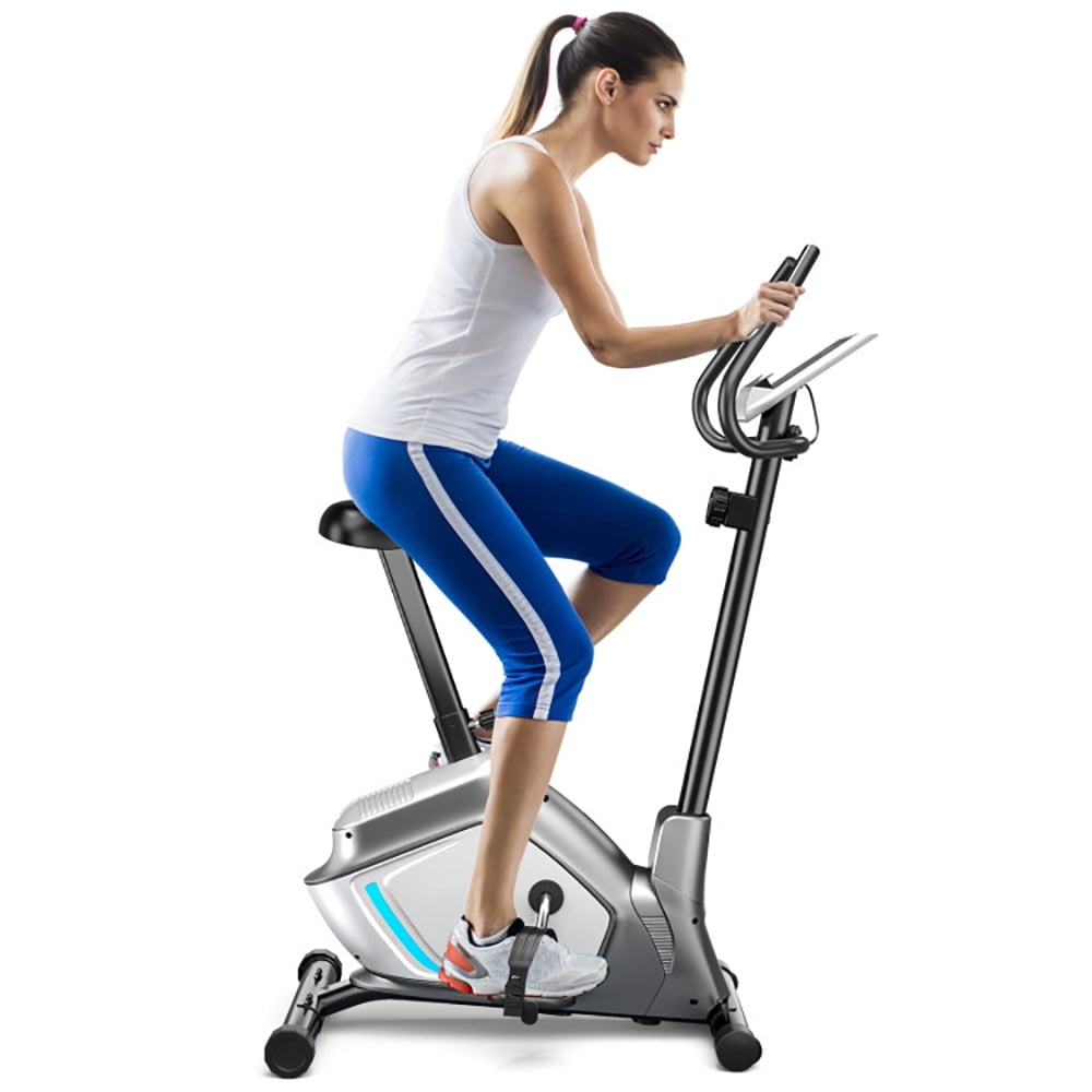 Canddidliike Stationary Upright Exercise Bike with LCD Monitor