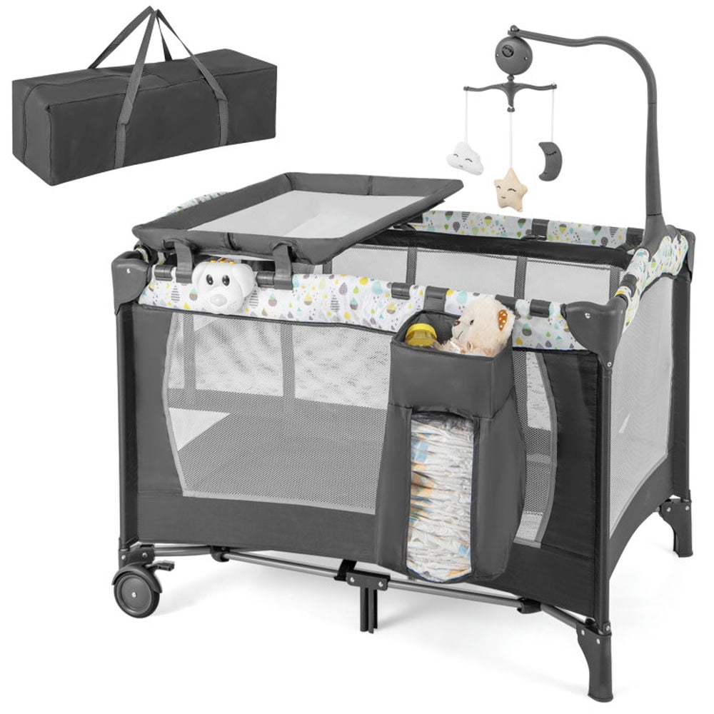 Canddidliike Multi-Functional Baby Playpen with Mattress and Removable Changing Table-Beige, Playpen for Babies and Toddlers Canddidliike Multi-Functional Baby Playpen with Mattress and Removable Changing Table-Beige, Playpen for Babies and Toddlers