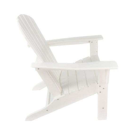 Canddidliike Outdoor Furniture Adirondack Chairs for Fire Pit, Lawn Porch, Patio Seating - White