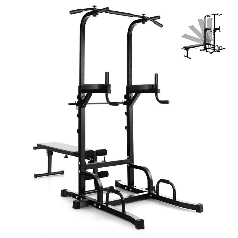 Canddidliike Power Tower Pull Up Bar Stand with Adjustable Heights and ...