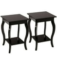 thumbnail image 1 of Canddidliike Set of 2 Side Table End Table Night Stand with Shelf-Brown, Modern Nightstand, End Table for Bedroom Living Room, 1 of 9