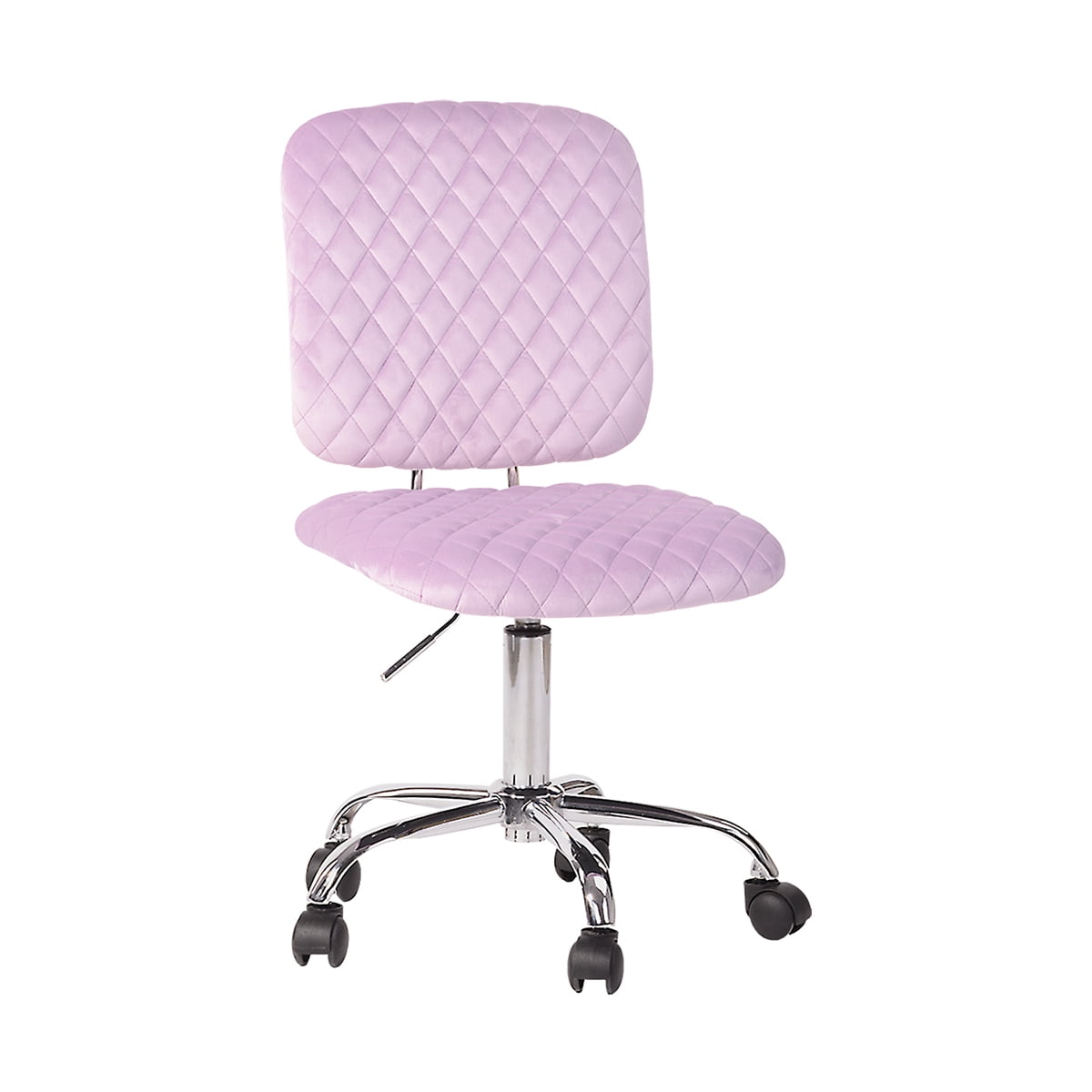 Canddidliike Upholstery Ergonomic Drafting Chair, Mid Back Task Chair for Home office - Pink