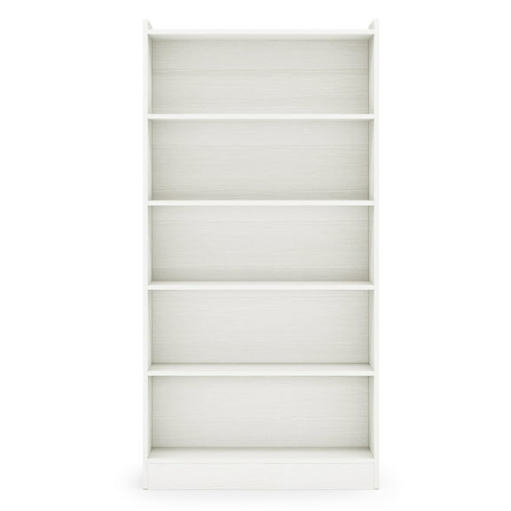 Canddidliike Wood Bookcase, 72" Tall Bookshelf with 5-Tier Open Storage Shelves, Bookshelf for Indoor as Home, White