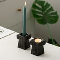 thumbnail image 1 of Candel Sticks Christmas Candle Holder Square Ceramic Candle-Holde Holding Candle Cup Desktop Wedding Decoration Table Candles, 1 of 6