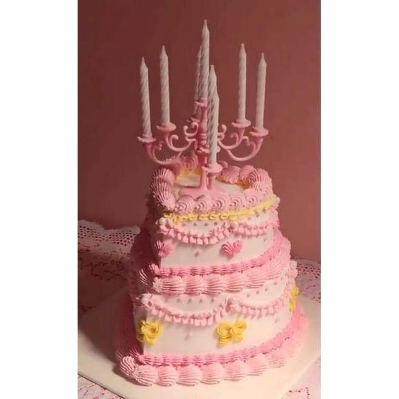 Candelabra Candle/Cake Topper
