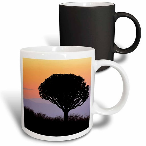 3drose, Candelabra Tree, Sunrise, Ngorongoro Crater, Tanzania-af45 Aje0051 - Adam Jones, 11oz Magic Transforming Mug