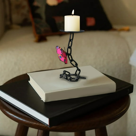Candelabros de hierro para mesa de comedor romántica, adornos especiales para sala de estar