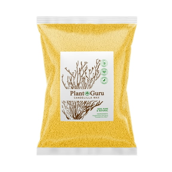 Candelilla Wax Pellets 5 lbs. Bulk Wholesale 100% Pure Natual Food Grade Vegan Wax For DYI Lip Balm, Soap and Candle Making, Creams and Lotions. Great For Skin, Face, and Hair. Beeswax Alternative
