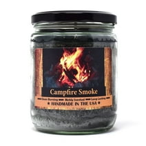 Candeo Candle, Campfire Smoke, Scented Wood Wick Candle, 14oz Jar