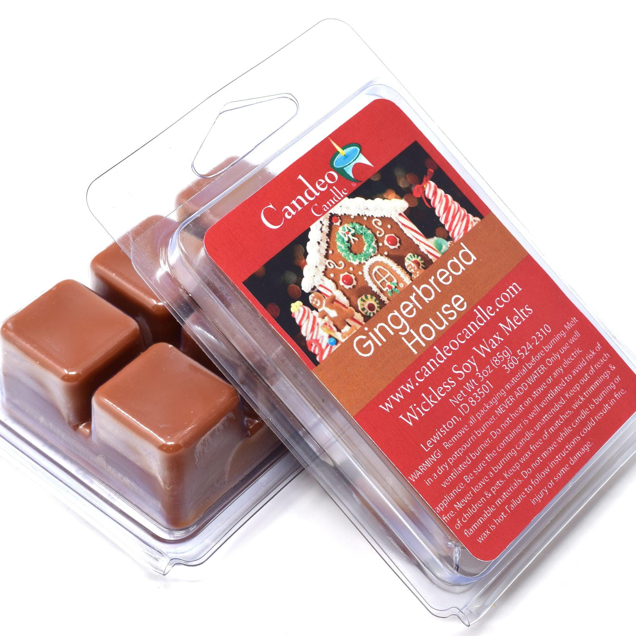 Candeo Candle, Gingerbread House, Soy Melt Cubes, 2-Pack