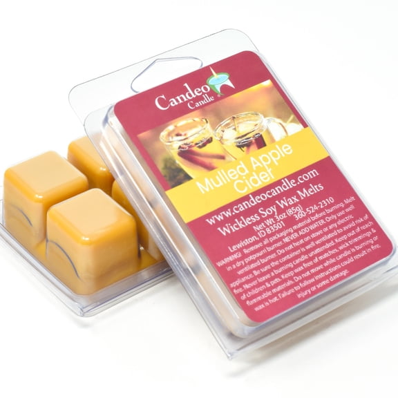 Candeo Candle, Mulled Apple Cider, Soy Melt Cubes, 2-Pack