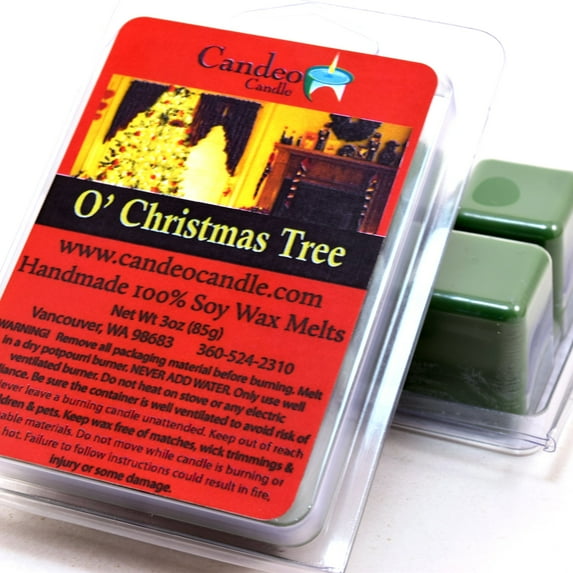 Candeo Candle, O' Christmas Tree, Soy Melt Cubes, 2-Pack