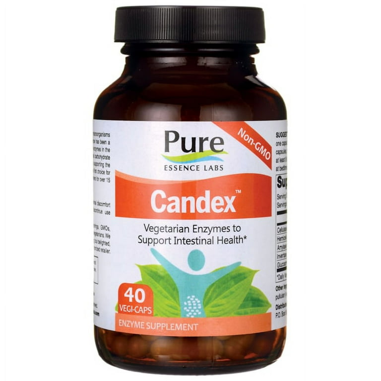 Candex Candida Cleanse Supplement by Pure Essence - No Die Off Reaction -  40 Capsules 