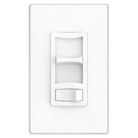Candex LED SLIDER Dimmer SWITCH for dimmable bulbs, White cover plate included
