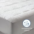 thumbnail image 1 of Candice Olson  Waterproof Mattress Pad 300 Thread Count - white Queen, 1 of 5